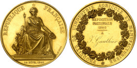 France

IIème République (1848-1852)

Médaille en or - 1849 - Bovy 

Décerné à J. Gauthier pendant l'Exposition nationale de Paris en 1849.

D...