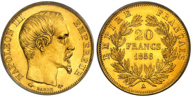 France

Napoléon III (1852-1870)

20 francs en or - 1858 A Paris

D'une qualité hors norme.

Le deuxième plus haut grade.

6.45g - F.531.13 ...