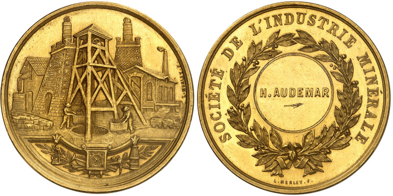 France

Médaille or pour l'industrie minérale - (c. 1876) - L. Merley

Prix ...