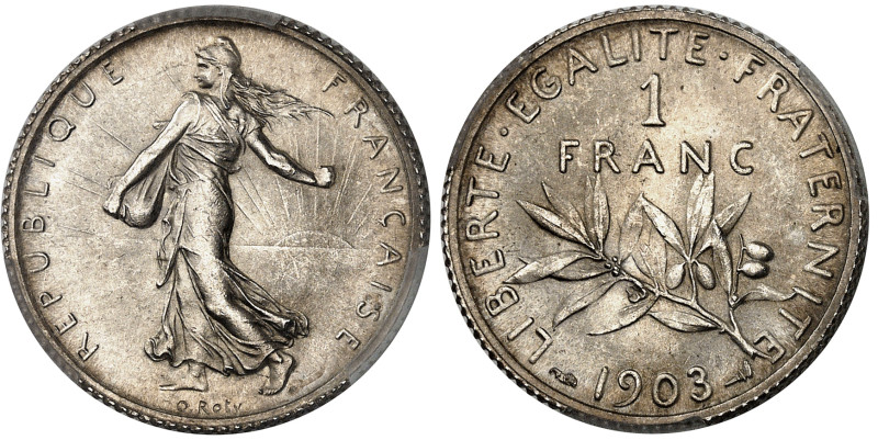 France

IIIème République (1871-1940)

Franc Semeuse argent - 1903

Magnif...