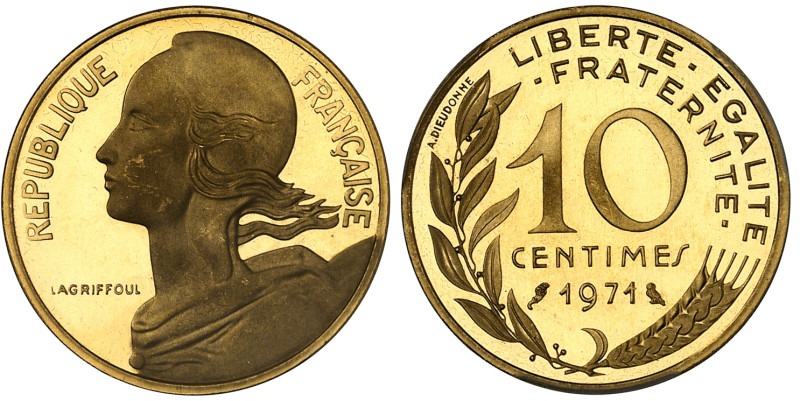 France

France Vème République (1959 à nos jours)

Épreuve en or sur flan br...