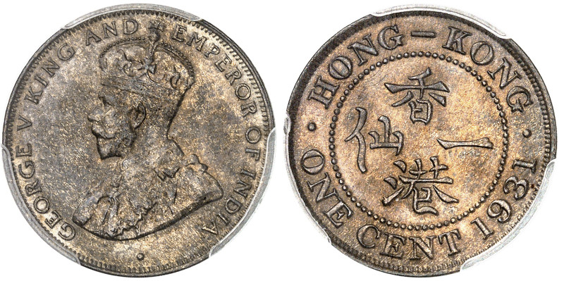 Hong-Kong

Georges V (1910-1936)

Cent en bronze - 1931 Londres

Magnifiqu...