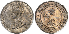 Hong-Kong

Georges V (1910-1936)

Cent en bronze - 1931 Londres

Magnifique exemplaire.

Le plus haut grade.

3.94g - KM 17

FDC Exception...