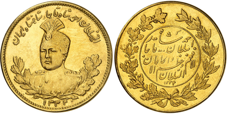 Iran

Ahmad Shah (1327-1344 AH / 1909-1925)

10 toman en or - 1334 AH / 1915...