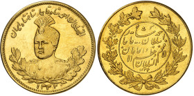 Iran

Ahmad Shah (1327-1344 AH / 1909-1925)

10 toman en or - 1334 AH / 1915

Refrappe du XXème siècle.

Rare.

Nettoyé - Cleaned

28.53g ...
