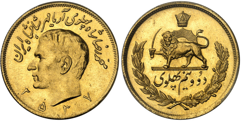 Iran

Mohammad Reza (1320-1358 SH / 1941-1979)



 2 ½ pahlavi en or - MS ...