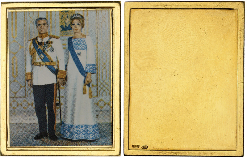 Iran

Mohammad Reza (1320-1358 SH / 1941-1979)

 Plaquette en or – ND (1972)...