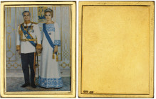 Iran

Mohammad Reza (1320-1358 SH / 1941-1979)

 Plaquette en or – ND (1972)

 Le Shah et la Shabanou en uniforme officiel.

 Probablement rem...