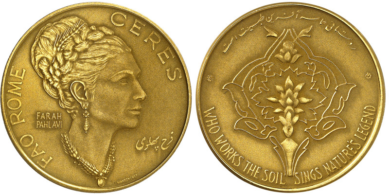 Iran

Mohammad Reza (1320-1358 SH / 1941-1979)

 Médaille en or pour la FAO ...
