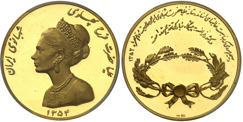 Iran

Mohammad Reza (1320-1358 SH / 1941-1979)

Médaille en or "Farah Pahlav...