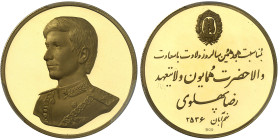 Iran

Mohammad Reza (1320-1358 SH /1941-1979)

Médaille en or - 2536 MS / 1977

Commémore le 16ème anniversaire du prince héritier Cyrus Reza.
...