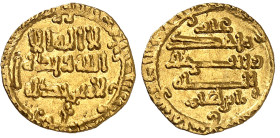 Italie

Ibrahim II Ibn Ahmad (AH 261-289 / AD 875-902)

Robai en or - ND

Magnifique exemplaire ayant gardé son brillant d'origine.

Rare dans...