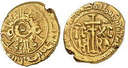 Italie - Sicile

Guillaume 1er (1154 - 1166)

Tari en or - ND Palerme

Très rare type. 

Acheté en main privée à Genève (étiquette jointe).
...