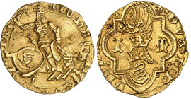 Italie

Giovanni Maria Visconti (1402-1412)

 Florin d’or – ND

Rarissime avec les initiales IM.

 Magnifique exemplaire ayant conservé son br...