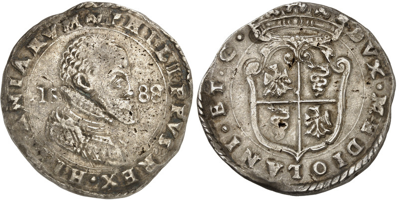 Italie – Milan

Philippe II d’Espagne (1554-1598)

 ½ scudo en argent – 1588...