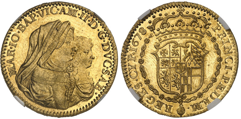 Italie - Savoie

Victor Amédée II - Régence (1675-1680)

Doppia en or - 1678...