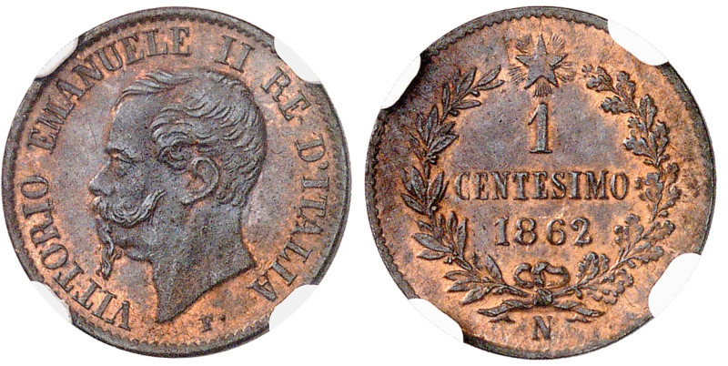 Italie

Victor-Emmanuel II (1861-1878)

Centesimo en cuivre - 1862 N Naples...