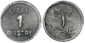 Liban

République (1926 à nos jours)

 Piastre en aluminium – ND (1941)

Très rare.

Le plus haut grade.

1.18g - Lec. 47

Superbe - PCGS ...