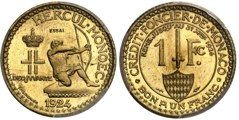 Monaco

Monaco - Louis II (1922-1949)

Essai en bronze-aluminium du 1 franc ...