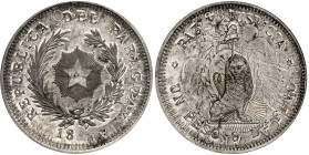 Paraguay

République (1811 à nos jours)

Épreuve en argent du 1 peso - 18xx (vers 1889)

Frappé sur un 1 peso 1882 d'Argentine.

Rarissime.
...