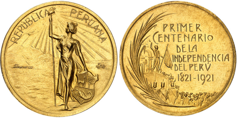 Pérou

République du Pérou (1821 à nos jours)

Médaille en or - 1921 

Com...