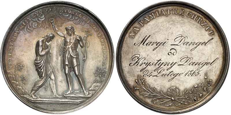 Pologne

Médaille de baptême en argent - 1865

Par G.Mainert, graveur de la ...