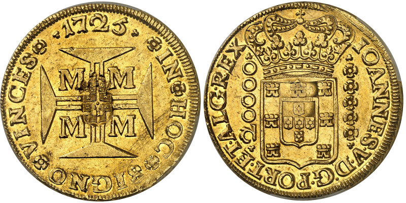Portugal

Marie II (1834-1853)

30.000 reis en or contremarqué aux armes du ...