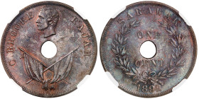 Sarawak

Charles J. Brooke (1868-1917)

 Cent en bronze – 1892 Heaton

 Magnifique exemplaire.

 Belle patine.

 KM 7

 Pratiquement FDC –...