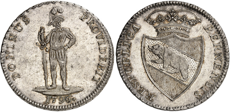 Suisse - Berne

Taler en argent - 1796

 Magnifique exemplaire.

 Rare.
...