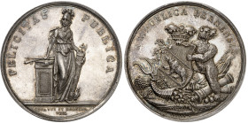 Suisse - Berne

Médaille en argent - 1819 Berne - S. Burger

 Magnifique exemplaire.

 Rare.

 

 93.46g - 57mm - Schweizer Medaillen 631
...