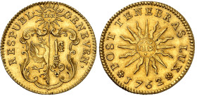 Suisse - Genève

Pistole en or - 1762

 Magnifique exemplaire.

 Très rare.

 

Acheté en main privée à Genève (étiquette jointe).

Traces...