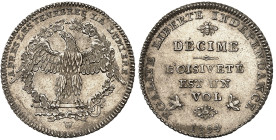 Suisse - Genève

Décime en argent - 1794

 Rare et magnifique exemplaire.

 D’une qualité remarquable pour ce monnayage.

 

Acheté en main ...