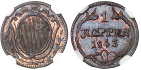 Suisse - Schwyz

Rappen en cuivre - 1843



Très rare dans cette qualité.

Le plus bel exemplaire gradé, le seul en MS et le seul en GEM.

 ...