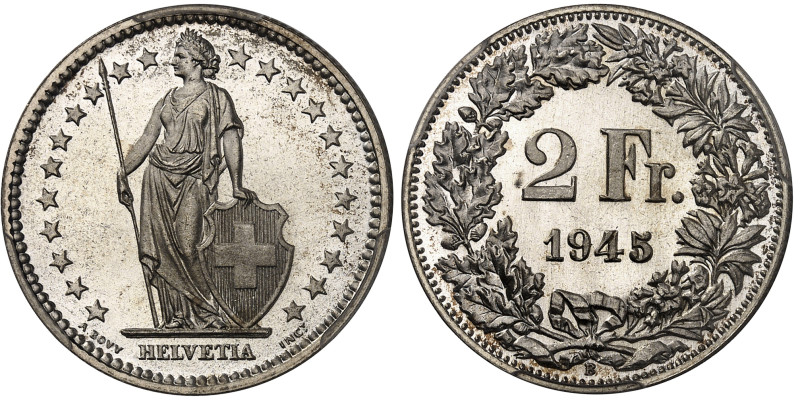 Suisse

Confédération Helvétique (1848 à nos jours)

Épreuve du 2 francs en ...
