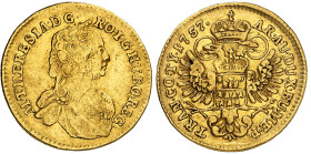 Transylvanie

Marie-Thérèse (1740-1780)

Ducat en or - 1757 Karlsbourg

3.46g - KM. 610 - Fr. 543

TTB - XF