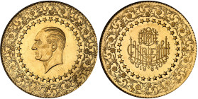 Turquie

République (1341 AH à nos jours / 1923 à nos jours) 

500 kurush en or émission de luxe - 1964 

Seulement 2.787 exemplaires frappés.
...