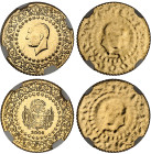Turquie

République (1341 AH à nos jours / 1923 à nos jours) 

25 kurush émission de luxe - 2006 

Frappes unifaces de l'avers et du revers.

...