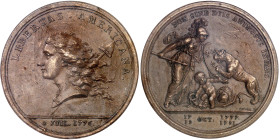 USA

République fédérale (1776-à nos jours)

 Médaille en bronze commémorant l'indépendance américaine "LIBERTAS AMERICANA" par A. Dupré - 1781. ...
