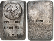 USA - Nevada

Lingot d’argent de 5.90 onces – ND

 Émis par Nevada Silver Co.

 Magnifique exemplaire a patine médailler.

 Estampillé « SILVE...