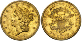 USA

République fédérale (1789 à nos jours)

20 dollars en or - 1852 O Nouvelle-Orléans

33.43g - KM 74.1 - Fr. 171

Superbe - PCGS AU 53