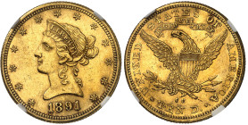 USA

République fédérale (1789 à nos jours)

10 dollars en or - 1891 CC Carson City

16.71g - KM 102 - Fr. 161

Superbe à FDC - NGC MS 61