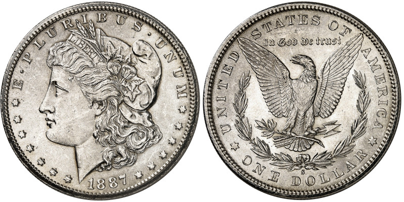 USA

République fédérale (1789 à nos jours)

 Dollar Morgan en argent – 1887...