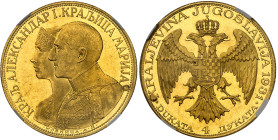 Yougoslavie

Alexandre Ier (1921-1934)

4 ducats en or - 1931 Poinçon épée

D'aspect flan bruni.

13.92g - KM 14.1 - Fr. 4



Superbe à FD...