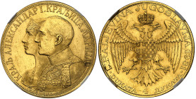 Yougoslavie

Alexandre Ier (1921-1934)

4 ducats en or - 1931 Poinçon épée

Nettoyé.

13.92g - KM 14.1 - Fr. 4

Superbe à FDC - NGC UNC Deta...