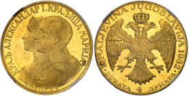 Yougoslavie

Alexandre Ier (1921-1934)

4 ducats en or - 1932 Poinçon épi

D'aspect flan bruni.

Le deuxième plus haut grade.

13.92g - KM 1...