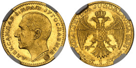 Yougoslavie

Alexandre Ier (1921-1934)

Ducat en or - 1931 Poinçon épée entouré de deux oiseaux

3.49g - KM 12.1 - Fr. 5

Superbe à FDC - NGC ...