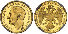 Yougoslavie

Alexandre Ier (1921-1934)

Ducat en or - 1932 Poinçon épi

D'aspect flan bruni.

3.49g - KM 12.2 - Fr. 5

Superbe à FDC - NGC M...