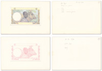 Afrique Occidentale Française

Paire d'épreuves unifaces du 25 Francs 



ND (1941) - Sans alphabet - Sans numérotation - Sans signatures

Mon...