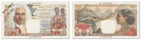Réunion

Spécimen du 100 Francs 



ND (1960) 

"Spécimen" par perforations et Spécimen N°1 imprimé en noir.

Très rare, N°1.

Pick 49s - ...