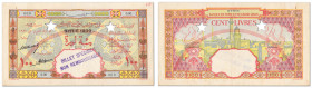 Syrie - Banque de Syrie et du Liban

Spécimen du 100 Livres 

1939 - N° 0.00/000

Surcharge à l'encre noir "Syrie 1939"

Deux grosses perforat...